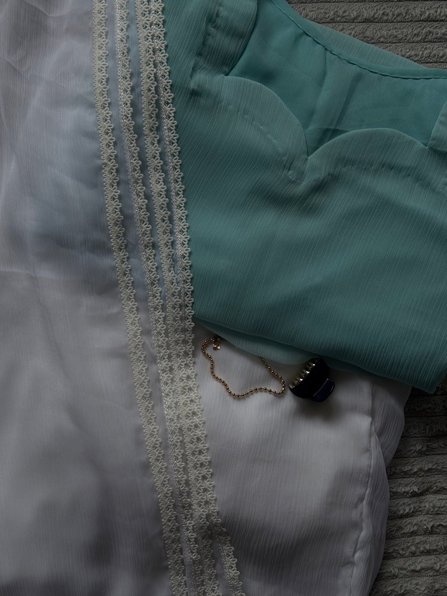 Sky Blue Sharara Set